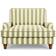 Dunelm Beatrice Woven Stripe Olive Armchair 89cm