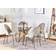 Beliani Modern Savoni Round Gold Matbord 90cm