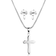 Montana Silversmiths True Belief Cross Jewelry Set - Silver