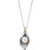 Clogau Beachcomber Two Tone Shell Pendant Necklace - Silver/Rose Gold/Pearl