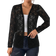 Shein Ladies' Elegant Camellia Flower Lace Jacket, Long Sleeve