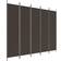 vidaXL 5-Panel Brown Room Divider 249.9x199.9cm