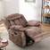 Ebern Designs 35" Compact Rocker Recliner Brown Armchair 39.4"