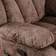 Ebern Designs 35" Compact Rocker Recliner Brown Armchair 39.4"