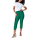 Roman Petite Stretch Crop Denim Jegging - Green