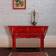 Alexandra House Living Hall Elm Red Small Table 45x87cm