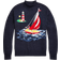 Polo Ralph Lauren Sailboat Intarsia Cotton Sweater - Navy Combo