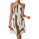 Shein Privé Women's Elegant Vacation Casual Backto School Pleated Halter Mini Dress, Summer Beach Women Cocktail Dress Short Outfits