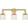 Innovations Lighting Bell Satin Gold/Clear Deco Swirl/Multi-Colored Wall Lamp