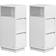 Vasagle Slim with 2 Drawers LET656W01 Bedside Table