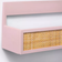 Cloud Island Woven Backless Book Nook Pink Wall Shelf 23"