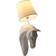 Home ESPRIT Modern Horse White Väggarmatur