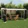 vidaXL Gazebo with Mesh Walls 4x3