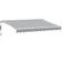 vidaXL Markis Automatiskt Infällbar Antracit & Vit 350x250 cm 350x249.9cm
