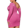 Shein Bae Plus Asymmetrical Neck Bodycon Dress