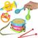 Pricenet Musical Instruments for Children Drum Rattles Set