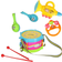 Pricenet Musical Instruments for Children Drum Rattles Set