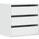 vidaXL 852843 White Byrå 60x58cm
