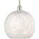 Innovations Lighting Edison White Mouchette Polished Nickel Pendant Lamp 13.8"