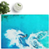 East Urban Home Glass Jet Ski in The Maldives in Abstract Chopping Board 20cm