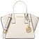 Michael Kors Avril Extra Small Leather And Suede Satchel - Lt Cream