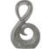 Alexandra House Living Ceramic Silver Dekorationsfigur 38cm