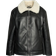 Gina Tricot Shearling Jacket - Black/White