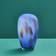 WERNS Valentina L Blue/Gold Vase 31.5cm