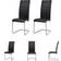 The Living Store Cantilever Black Kitchen Chair 102.5cm 2pcs