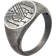 Caï Signet Ring Circle Tattoo Motif - Silver