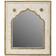 Alexandra House Living Mango Wood Golden/White Wall Mirror 40x51cm