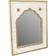 Alexandra House Living Mango Wood Golden/White Espejo de Pared 40x51cm