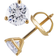 Macy's Stud Earring - Gold/Diamonds