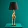 WERNS Horse Wendy Gold/Black Table Lamp 68.5cm