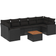 The Living Store 8-pcs Outdoor Lounge Set