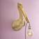 WERNS Pelikan Pelikanus Gold Wall light