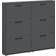 Carryhome Sam Anthracite Shoe Rack 116x103cm
