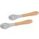 Tiny Dining Bamboo Baby Weaning Forks with Silicone Tip 2-pack