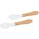 Tiny Dining Bamboo Baby Weaning Forks with Silicone Tip 2-pack