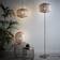K LIVING Enva Moroccan Satin Nickel Floor Lamp 155cm