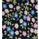 Name It Vivian Leggings - Dark Sapphire/Small Blommor