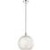 Innovations Lighting Edison White Mouchette Polished Nickel Pendant Lamp 13.8"