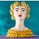 WERNS Sicilian Female Bust Lady Lemon Yellow/Green Vase 34cm