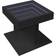 vidaXL Chipboard with LED Black Soffbord 50x50cm