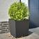 vidaXL Garden Planters Black 2 pcs 50x50x50 cm Steel 50cm
