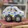 Magni Wooden Police Car with Rubber Wheels 2722