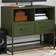 vidaXL Steel Olive Green TV Bench 68x60.5cm