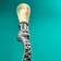 WERNS Octopus Otto Silver Bordslampa 54cm