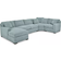 Macy's Radley Heavenly Robinsegg Blue Sofa 148" 4pcs 3 Seater