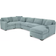 Macy's Radley Heavenly Robinsegg Blue Sofa 148" 4pcs 3 Seater